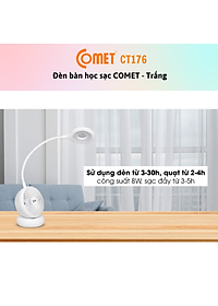 Đèn Bàn - Đèn Sạc 2 Trong 1 LED COMET CT176