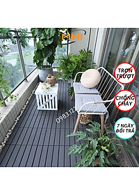 Tấm nhựa lót sàn MHI cao 2 cm, chuyên dụng cho ban công, bể bơi sân vườn PP - kích thước 30 cm x 30 cm x 2 cm