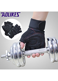 Găng Tay Tập GYM, Thể Hình Aolikes Có Quấn Cổ Tay (1 Đôi)