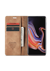 Bao da bò thật dạng ví chính hãng Caseme dành cho Samsung S10 5G - Hàng chính hãng