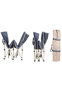 Giường xếp du lịch, vải bạt 3D chống thấm, chống bám bụi, xếp gọn kèm túi du lịch - NIKITA