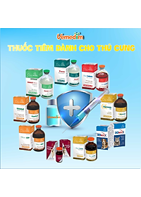 Vemedim LincoSpectina trị nhiễm trùng đường hô hấp và tiêu hóa cho cho chim, gà cảnh, chó, mèo, hộp 10 viên/hộp 50 viên