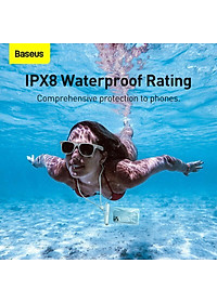 Túi chống nước dùng cho điện thoại Baseus nắp trượt chuẩn IP X8 - Baseus Cylinder Slide-Cover Waterproof Bag ( for under 7.2 inch SmartPhone) - Hàng chính hãng