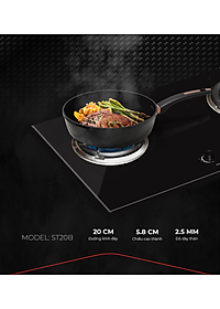 Chảo chống dính Ultra titanium Sunhouse STB - Dùng cho mọi loại bếp - Hàng chính hãng