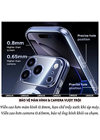 ốp lưng chống sốc sạc từ tính nam châm màng bảo vệ viền camera trong suốt cho iPhone 17 Pro Max / 17 Air / iP 17 Pro / 17 hiệu Likgus Lin Camshield Magnetic N52 - Chống sốc 2m, túi khí ẩn 4 góc, chống va đập, độ trong full HD - Hàng nhập khẩu