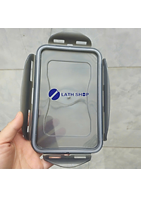 Bộ 2 Hộp Bảo Quản Thực Phẩm Lock&Lock Hình Chữ Nhật Dáng Cao - HPL817H Chất Liệu Nhựa PP, Nắp Có Ron Silicone 1.4L/1 Hộp