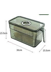 Hộp Đựng Thực Phẩm Tủ Lạnh Loại To 5L Có Quai Xách Và Giá Lỗ Tách Nước Tiện Lợi Phân Phối Chính Hãng 