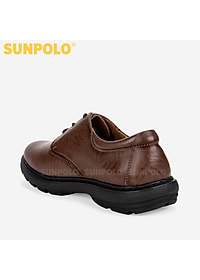 Giày Nam Buộc Dây Da Bò SUNPOLO XIPO01 (Đen, Nâu)
