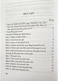 Luật Hoà giải ở cơ sở ( hiện hành) 