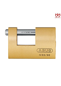 Khóa cầu ngang ABUS 82/90 thân đồng rộng 90mm chìa răng cưa - MSOFT