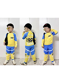 Đồ bộ bé trai, Bộ ngủ dài tay cho bé trai hình thể thao Siêu nhân từ 12-40kg chất thun lạnh mềm mịn mát