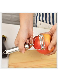 Nạo Rau Củ Quả, Gọt Trái Cây, Dụng Cụ Bào Sợi Thép Không Gỉ Inox 304 Cao Cấp Đa Năng 3 In 1 Tiện Lợi Chính Hãng TOKDODO