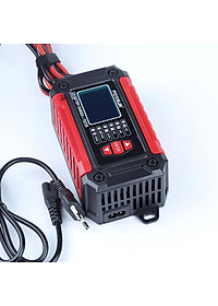 Hàng Nhật: Bộ Sạc Và Test Bình Ắc Quy Thông Minh 2IN1 FOXSUR 12V Công Nghệ Hiện Đại
