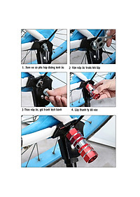 Bộ 2 Ty Gác Chân Sau Xe Đạp Chất Liệu Nhôm (đường kính lỗ 1cm) cho xe đạp MTB, xe địa hình chống trượt, chắc chắn Mai Lee