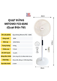 Nơi bán Quạt Cây Đứng Mitomo FCE-60 có điều khiễn từ xa, hẹn giờ hàng chính hãng