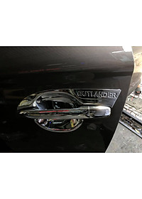 Bộ ốp tay nắm cửa mạ crom dành cho xe Mitsubishi Outlander