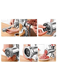 Máy Xay Thịt Bằng Tay Đế Kẹp Bàn - Cối Xay Thịt Quay Tay Đa Năng Không Gỉ, Nhỏ Gọn, Tiện Dụng - Hàng Loại 1 - Chính Hãng MINIIN 