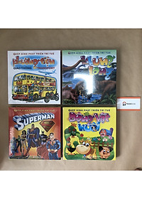 Combo Ghép hình phát triển trí tuệ Phương tiện giao thông - Động vật nuôi - Superman - Khủng long