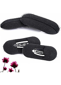 Sét 2 đệm phồng mái và búi tròn tóc donut