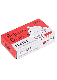 Dập Ghim Mini #10 Deli, Đính Kèm 1000 Chiếc Ghim 12 Trang, Xanh, Đỏ, Xanh Lá - 1 Cái E0253