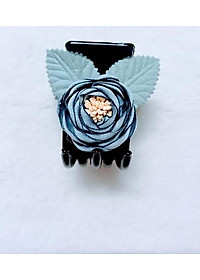 Kẹp tóc hoa hồng xanh ngọc