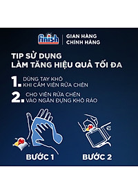 Combo 3 túi viên rửa chén bát Finish Powerball Quantum 21 viên/túi