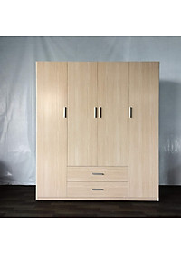 Tủ áo 4 cánh 2 ngăn kéo chất lượng loại I Juno Sofa 1m6 x 1m8