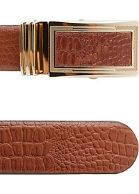 Bộ Ví & Thắt Lưng Nam Vân Cá Sấu Huy Hoàng HT2112-HT4115 (23 x 11,5 cm) - Nâu