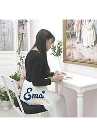 Đệm ngồi ghế văn phòng chống đau xương cụt, ê mông, thâm mông, xệ mông cho dân văn phòng, lái xe, học sinh - Thương hiệu EMA - Loại cao cấp có gel tản nhiệt
