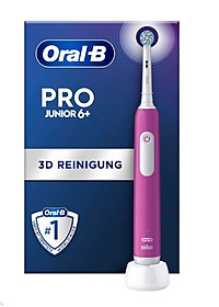 BÀN CHẢI ĐÁNH RĂNG TRẺ EM ORAL B PRO JUNIOR 6+ MÀU HỒNG TÍM Hàng chính hãng