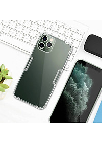 Ốp lưng silicon dẻo trong suốt cho iPhone 13 Pro hiệu Nillkin mỏng 0.6mm - hàng chính hãng