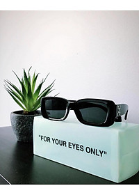 Kính râm X Nam thời trang mắt vuông nhỏ retro 