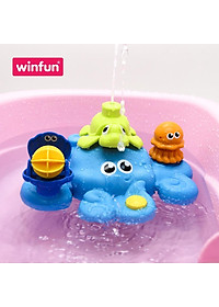 Đồ chơi tắm cho bé - tháp xếp chồng bạch tuộc phun nước vui nhộn Winfun 7117 - Phát triển tư duy logic- kỹ năng cho bé