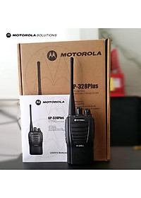Bộ đàm Motorola GP-328Plus phiên bản nhỏ gọn. Công suất lớn 5W giúp phá vật cản tốt, đàm thoại liên tục 16 giờ – Hàng nhập khẩu