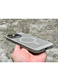 Ốp lưng tản nhiệt lưới cho 15 Pro  15 Pro Max  14 Pro Max, ốp có hỗ trợ sạc không dây – Hàng chính hãng