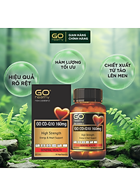 GO CO Q10 160MG 30 VIÊN - Viên uống bổ tim nhập khẩu chính hãng GO Healthy New Zealand