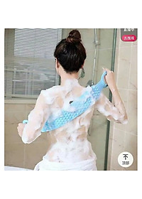 Bộ 3 Dây Tắm Massage Chà Lưng 2 Mặt Cho Gia Đình GROFA - Màu sắc ngẫu nhiên