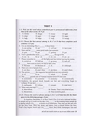 Sách Bộ Đề Thi Tuyển Sinh Vào Lớp 10 Môn Tiếng Anh