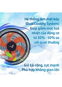 (ASIA) Quạt lửng Asia TURBO 6 cánh 80w - bán công nghiệp -  Hàng chính hãng