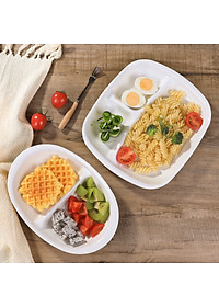 Khay chia 3 ngăn cho bé ăn dặm nội địa Nhật Bản