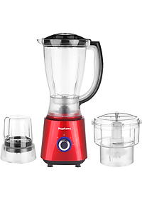 Máy xay sinh tố Nagakawa NAG0820 (500W) - Lưỡi 4 cánh kèm 3 cối tiện lợi - Hàng chính hãng