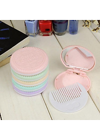 Bộ gương lược bỏ túi mini hình chiếc bánh cookies lạ mắt