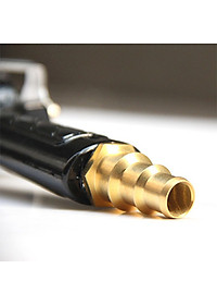 Đầu Vòi Phun Nước Xịt Rửa Xe, Tưới Cây Tăng Áp Suất 300% (Mũi Vàng Đồng, Cán Đen)