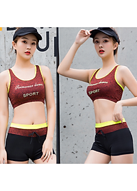 Đồ Bơi Nữ Hai Mảnh Kiểu Dáng Thể Thao Đa Năng ATO67 MayHomes Set Áo Và Short Women Swimwear