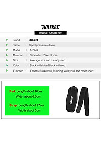 Bộ 2 đai bó cơ khuỷu tay thể thao AOLIKES A-7949 sport pressure Elbow