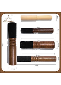Dùi chuông xoay Nepal - Dùi gỗ bọc da cao cấp - singing bowl - Chùi gỗ đánh chuông xoay - mõ gỗ tụng kinh - Amrita