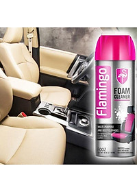Bình Xịt bọt tẩy đa năng Vệ Sinh Ghế Da Nội Thất ô tô Flamingo F002 650ml 