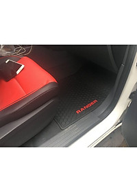 Thảm sàn, lót sàn xe FORD RANGER chất liệu cao su đúc không mùi, không thấm nước – Mẫu chữ đỏ