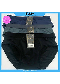 Quần Lót Nam sợi thun lạnh thông hơi kháng khuẩn, Quần Sịp Nam co giãn 4 chiều thấm hút mồ hôi cực tốt thương hiệu BAW (combo 3 màu ngẫu nhiên) NT7987