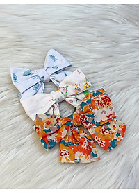 Set 3 dây nơ cột tóc vintage màu ngẫu nhiên cho bé gái SoraChan - L008